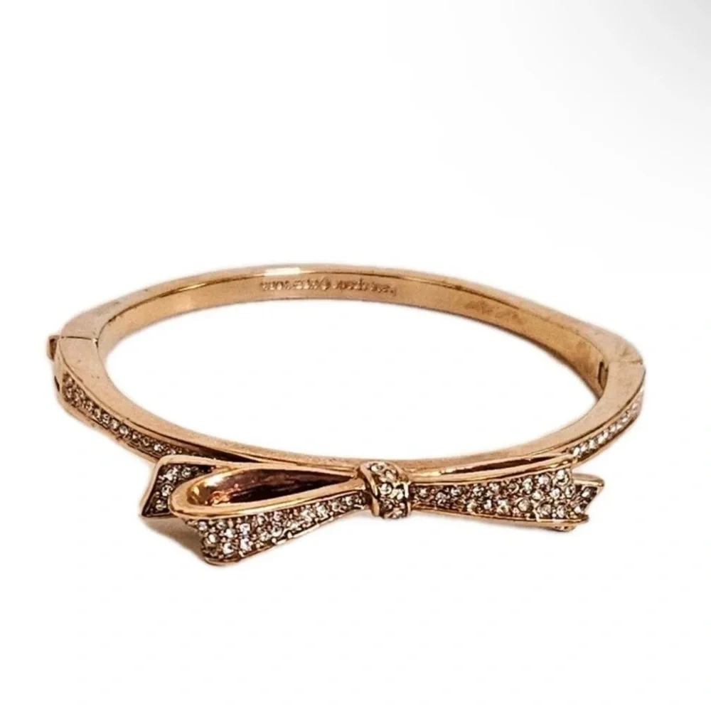 Kate Spade Love Notes Rose Gold Bow Bracelet - Picture 7 of 7